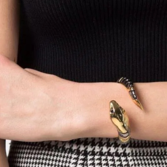 New Zadig & Voltaire Gold Snake Bracelet - Picture 1 of 8
